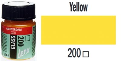Farba do szkła Talens Amsterdam Deco Glass 200 Yellow 16 ml
